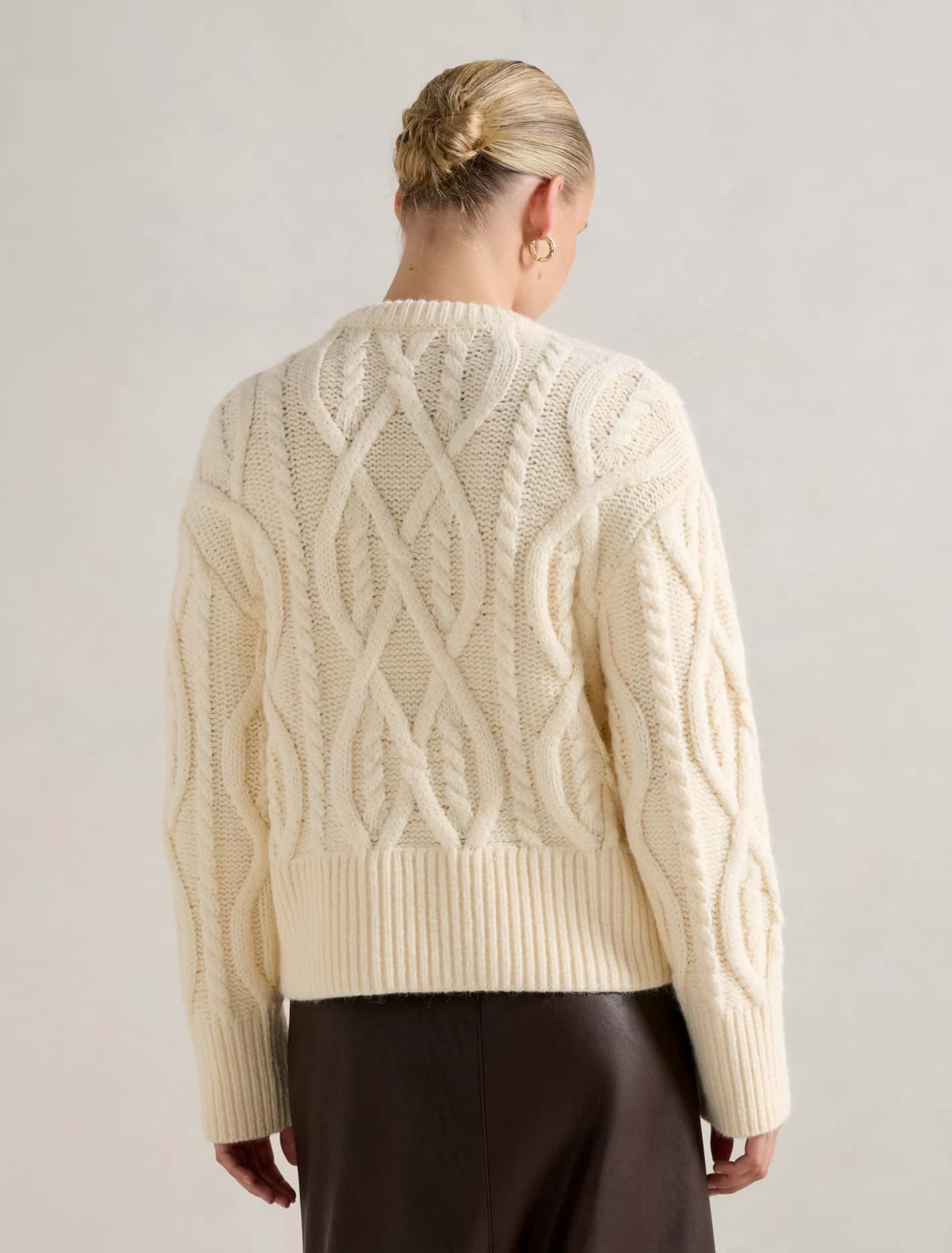 Audrina Cable Knit Jumper Butter