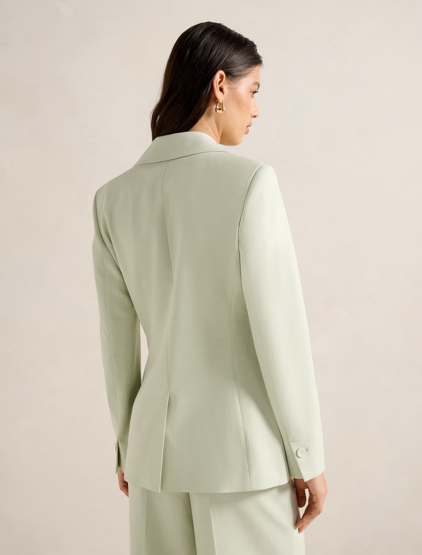 Veda Nipped Waist Blazer Peppermint Suit