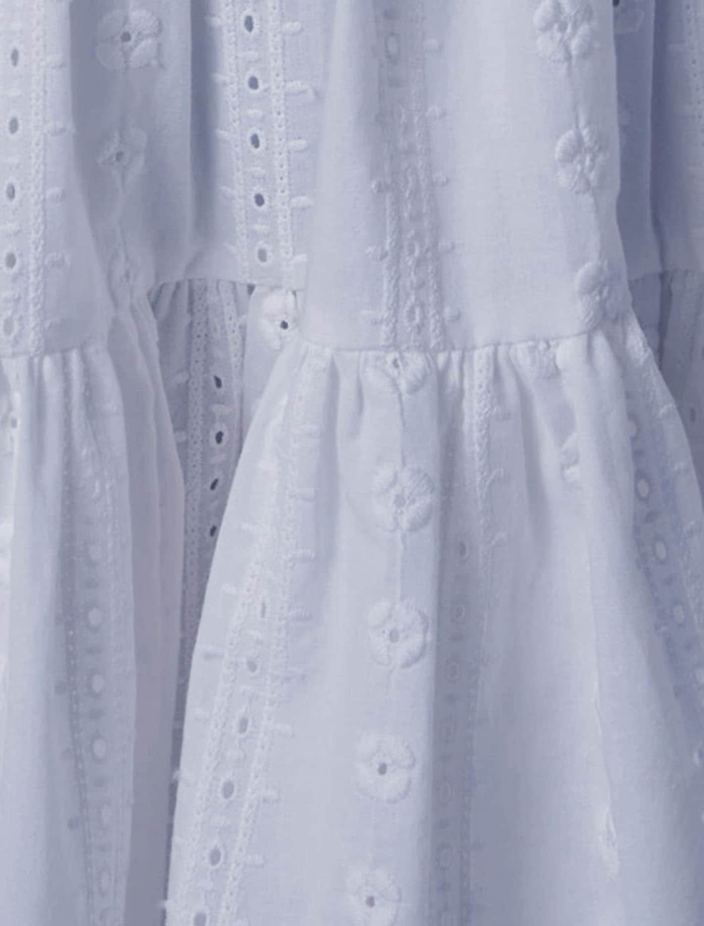 Goldie Girls Puff Sleeve Dress Pacific Blue