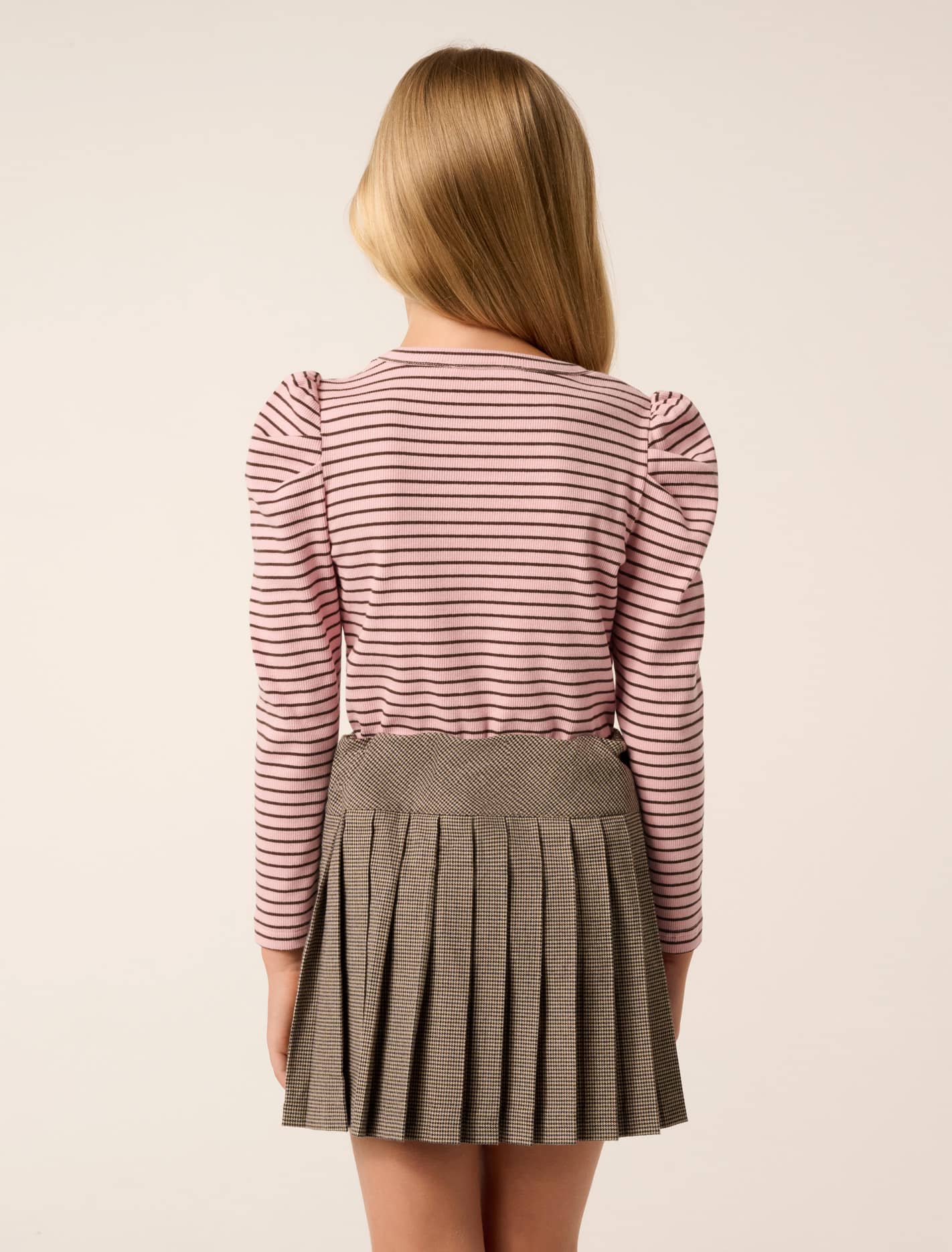 Ariel Teen LS Jersey Top Pink Stripe