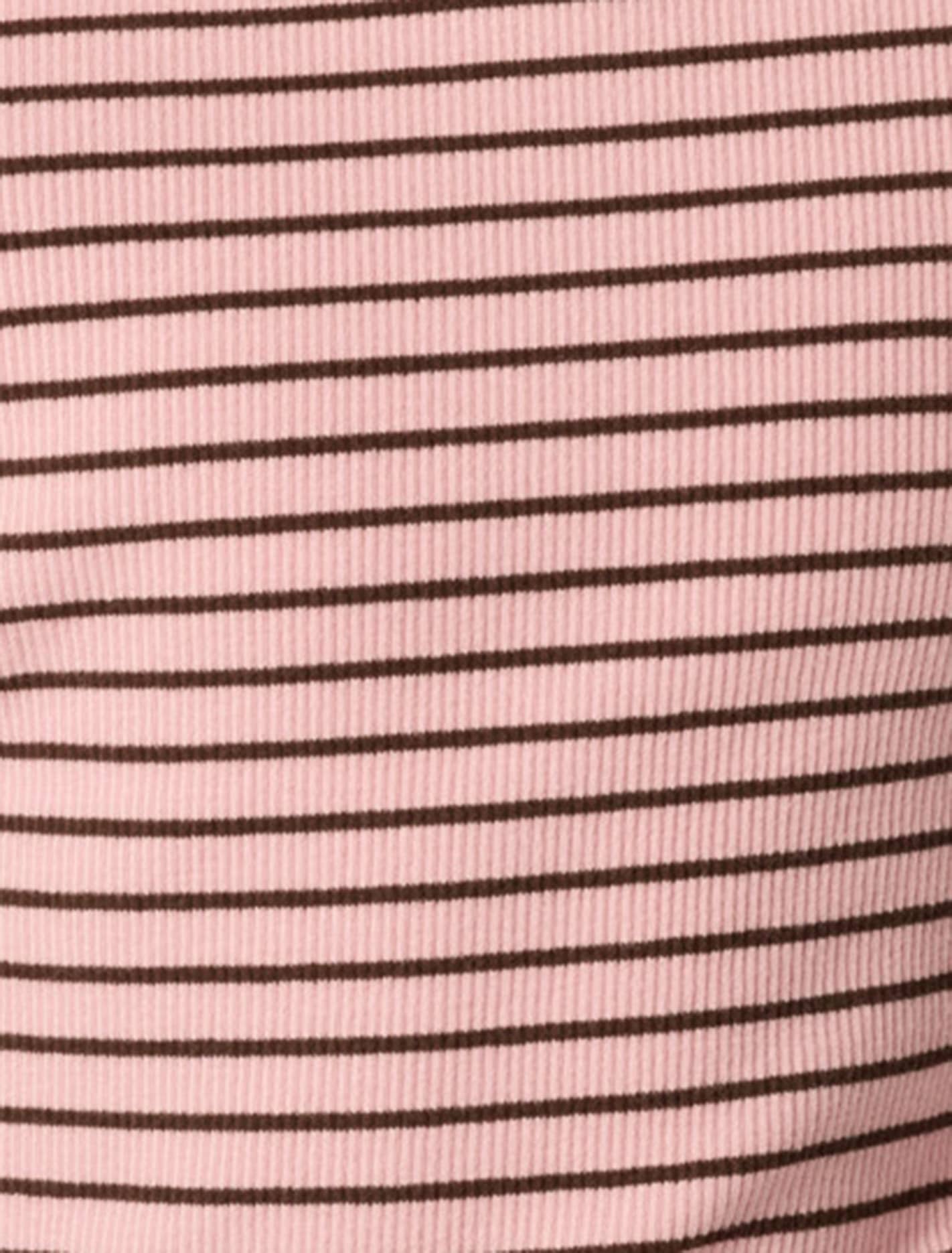 Ariel Teen LS Jersey Top Pink Stripe