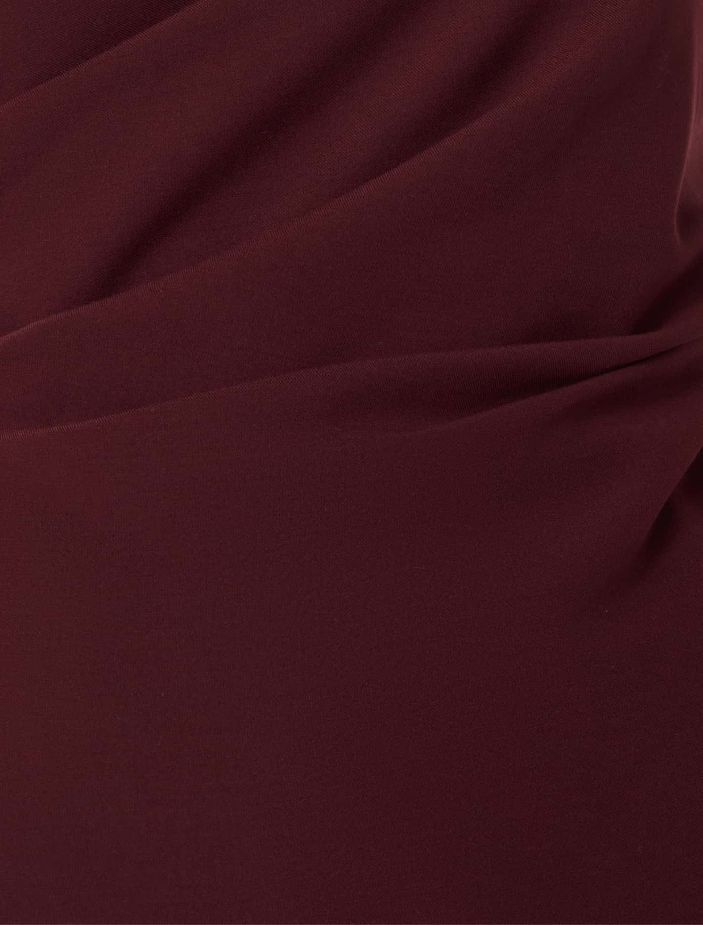 Hadley Gathered Bandeau Top Oxblood Red Suit
