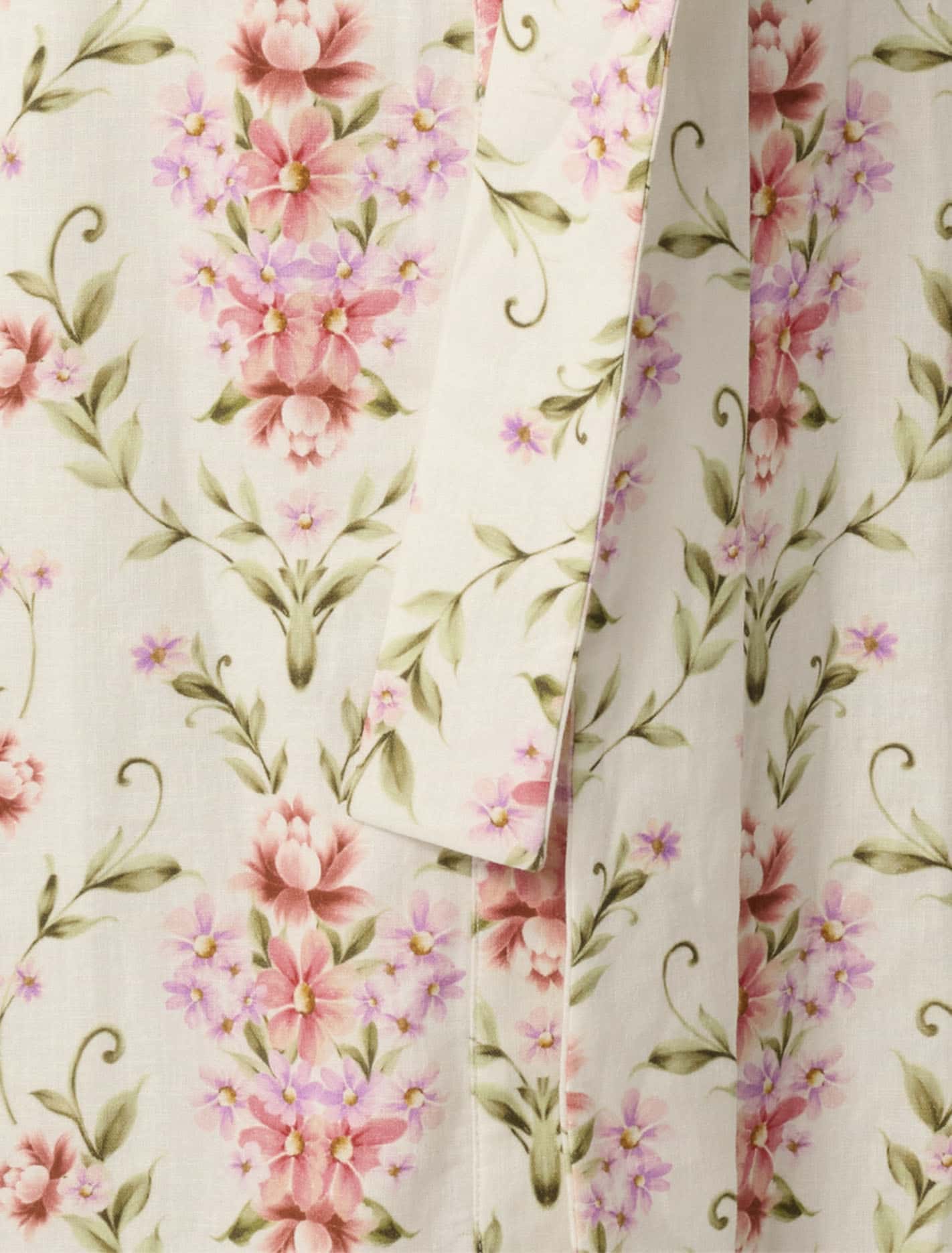 Willow Curve Short Sleeve Linen Midi Dress Pink Harmony Floral
