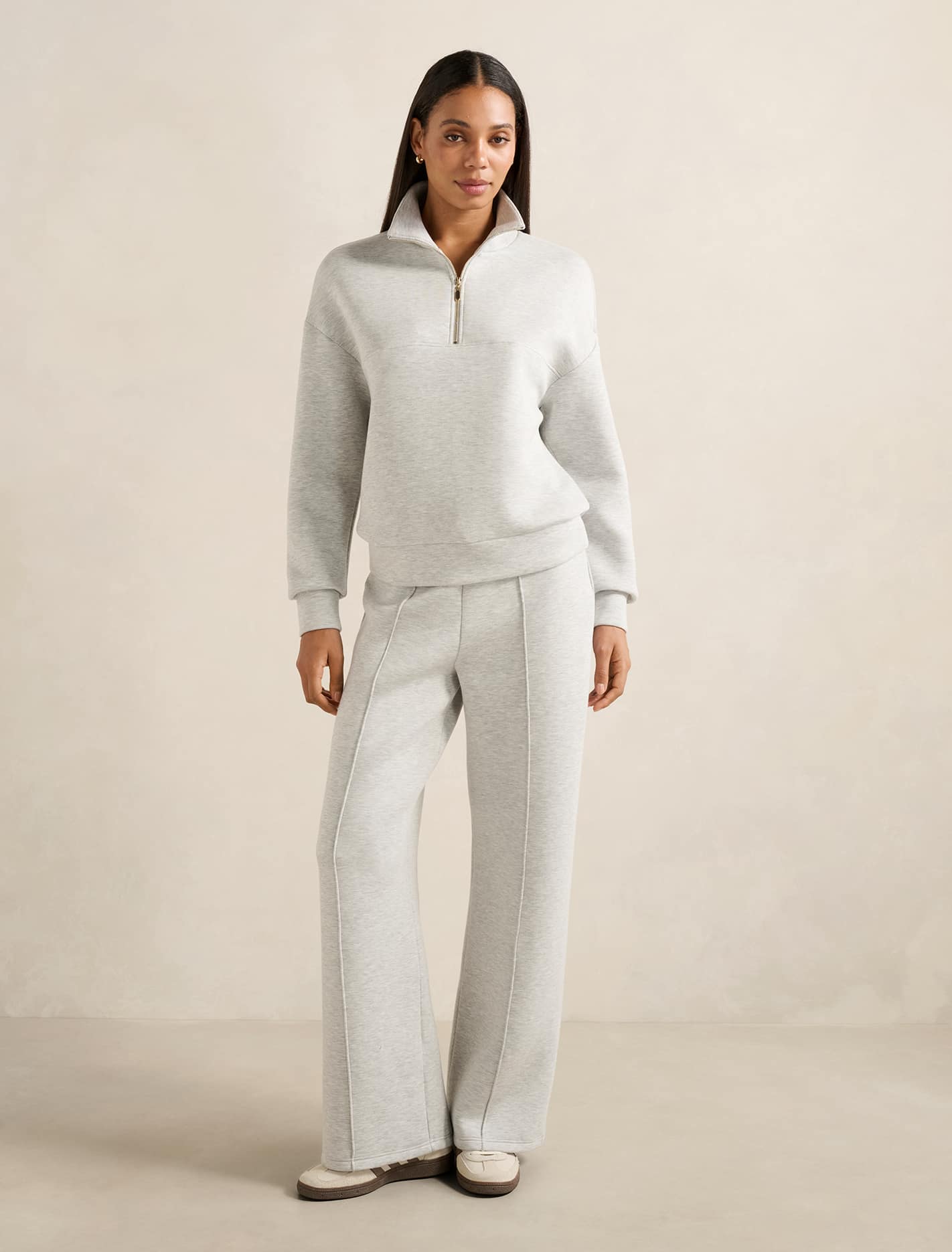 Lya Lounge Jumper Light Grey Marle