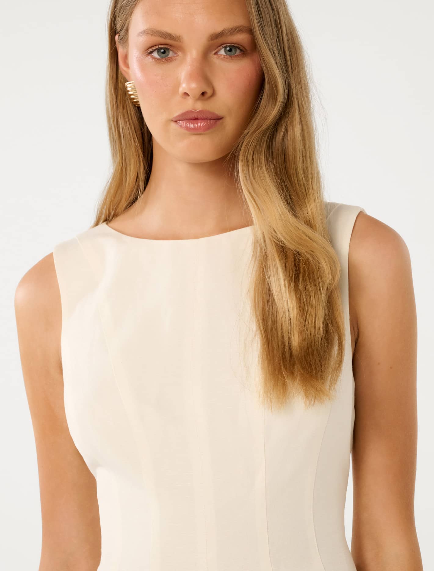 Penny Peplum Top Star White