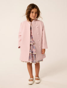 Susana Girls Wrap Coat Pink Blossom