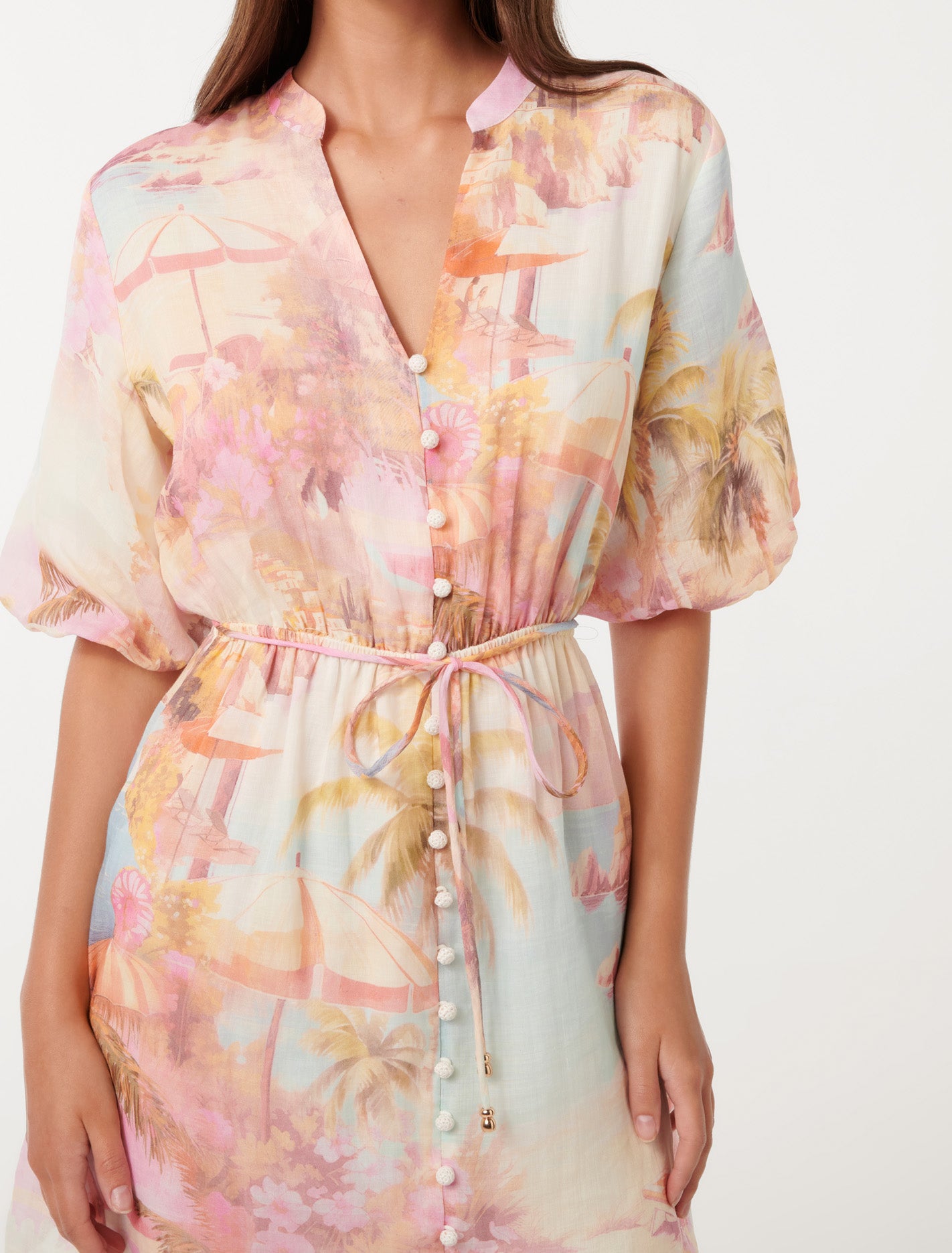 Franny Mini Shirt Dress Soft Italian Holiday