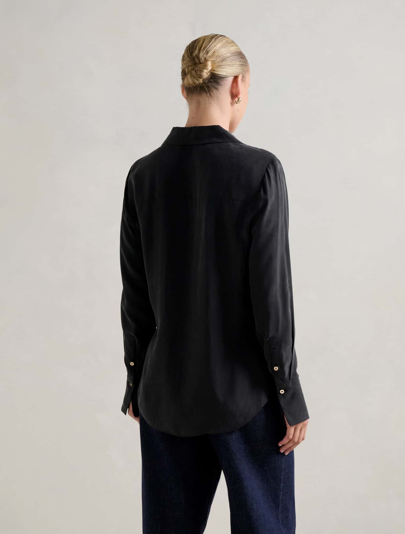Bonnie Cupro Shirt Black