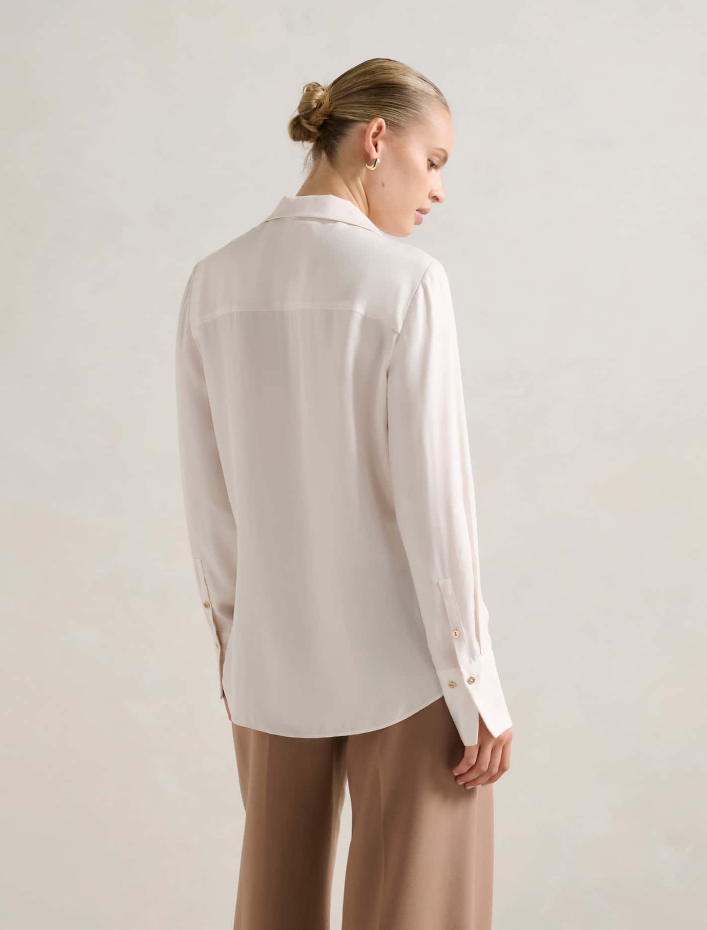 Bonnie Cupro Shirt Bone
