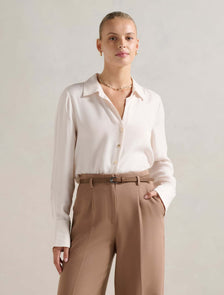 Bonnie Cupro Shirt Bone