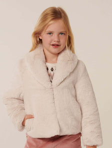 Ravenna Girls Fur Jacket Biscotti Marle