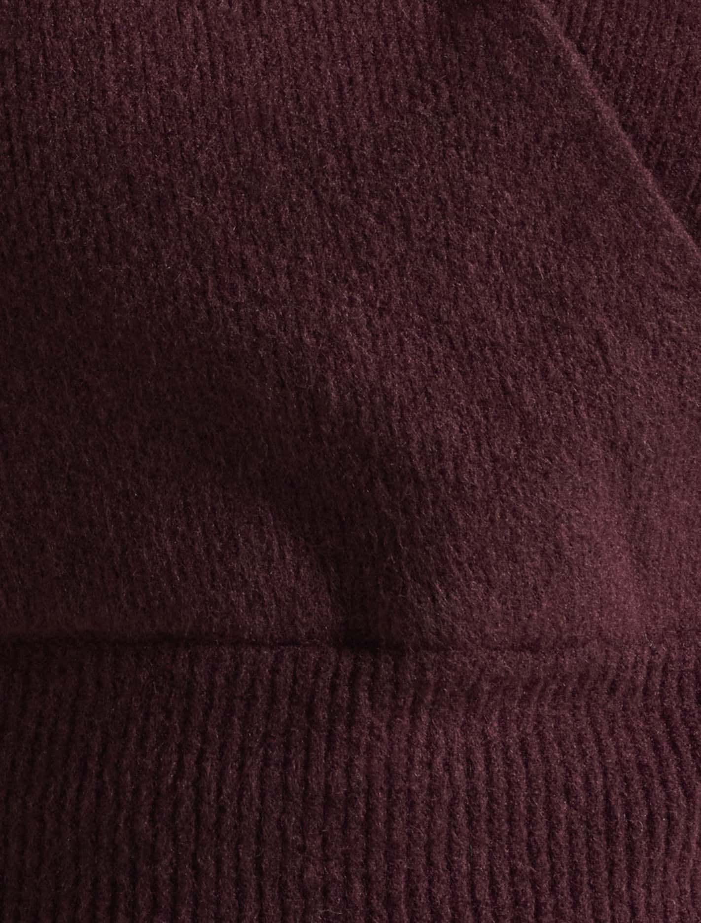 Sloane Petite Wrap Knit Sweater Mulled Wine
