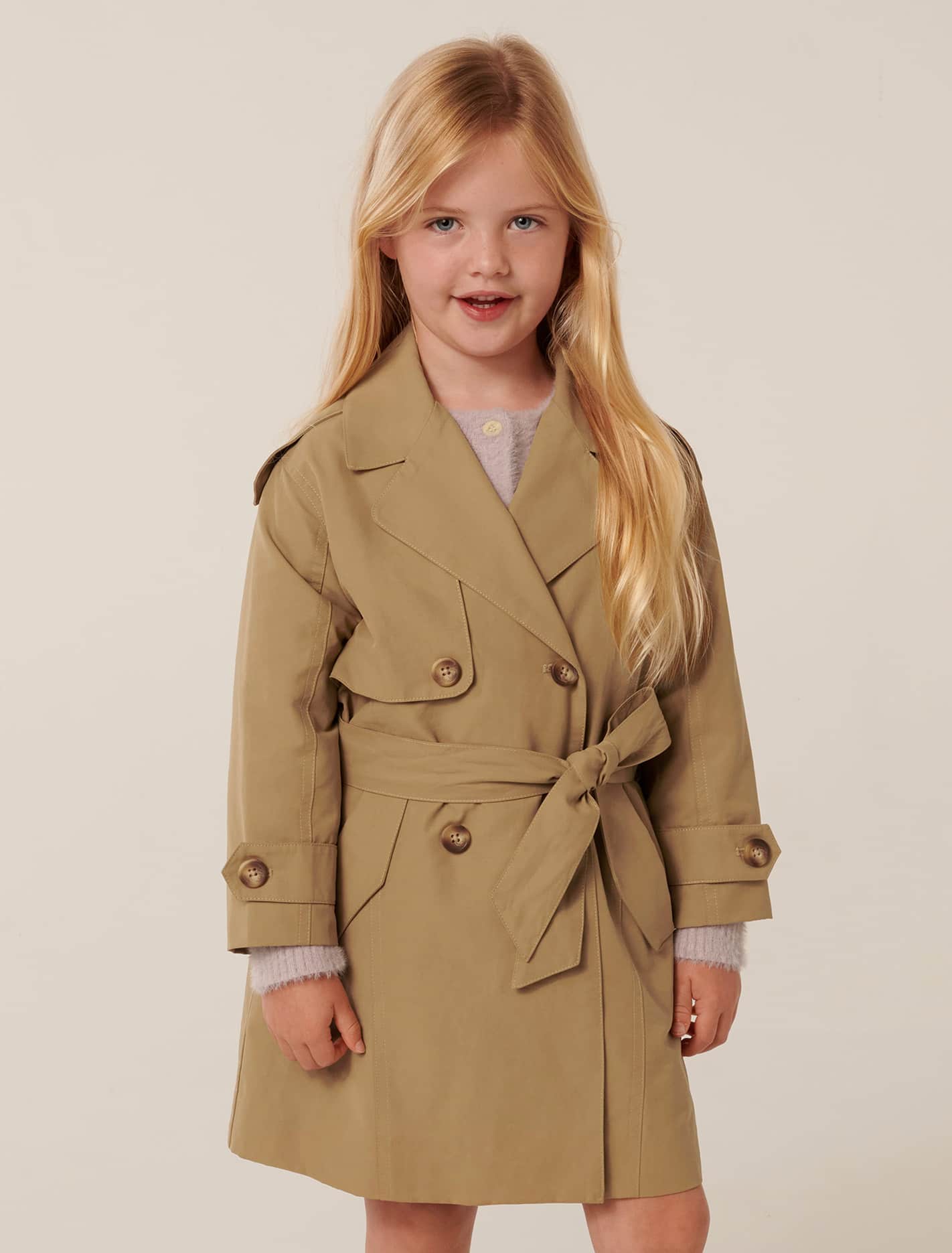 Ilaria Girls Trench French Taupe
