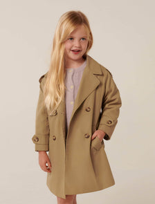 Ilaria Girls Trench French Taupe
