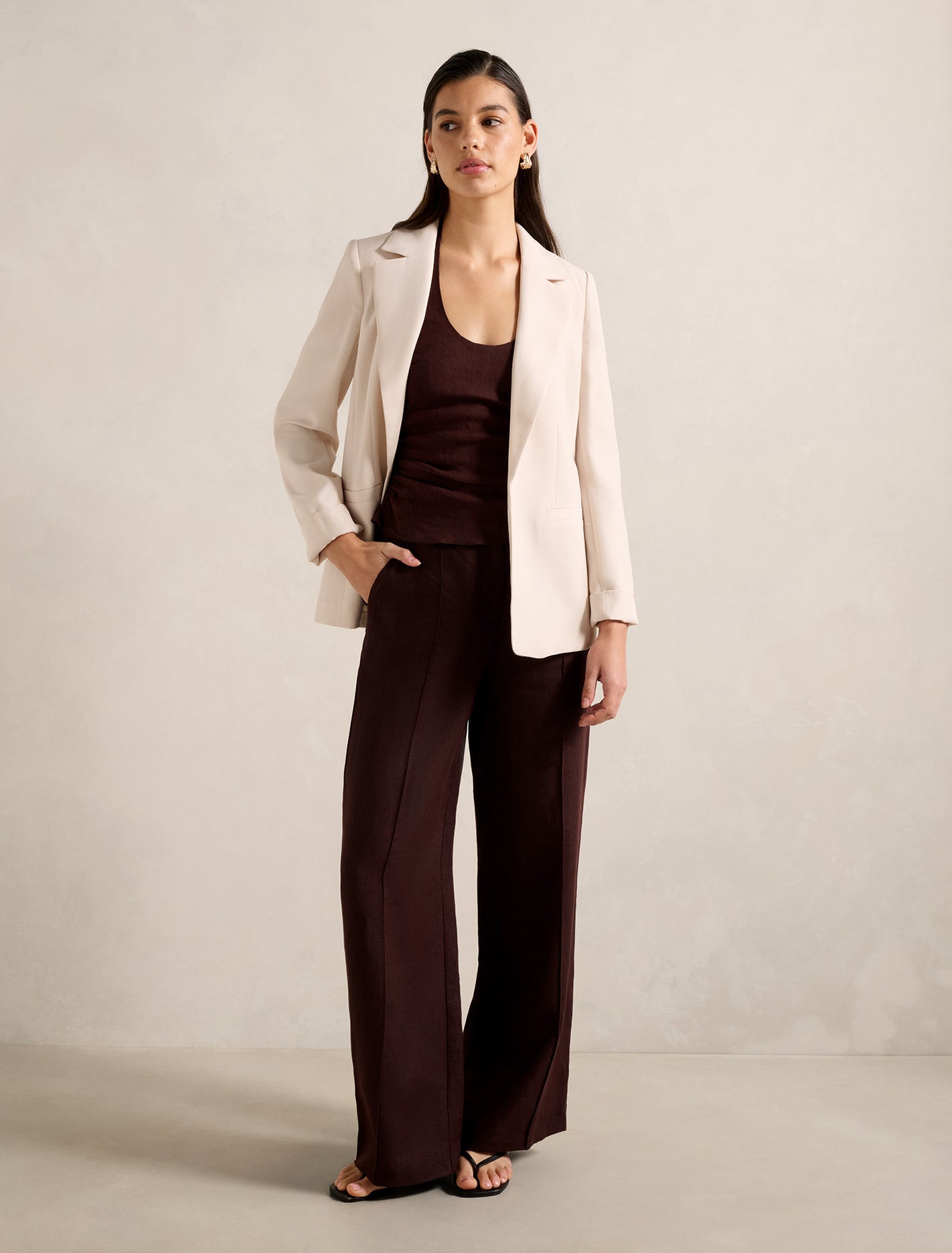 Dylan Boyfriend Blazer Quicksand