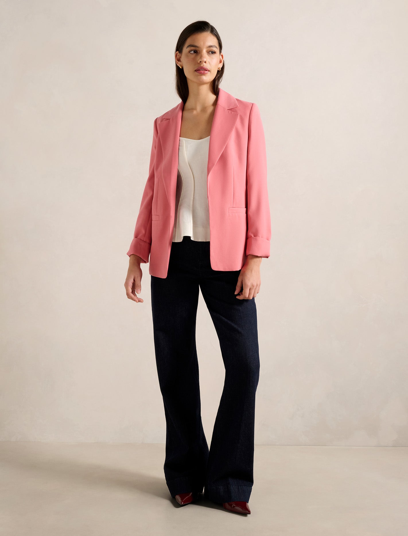 Dylan Boyfriend Blazer Pink Rose