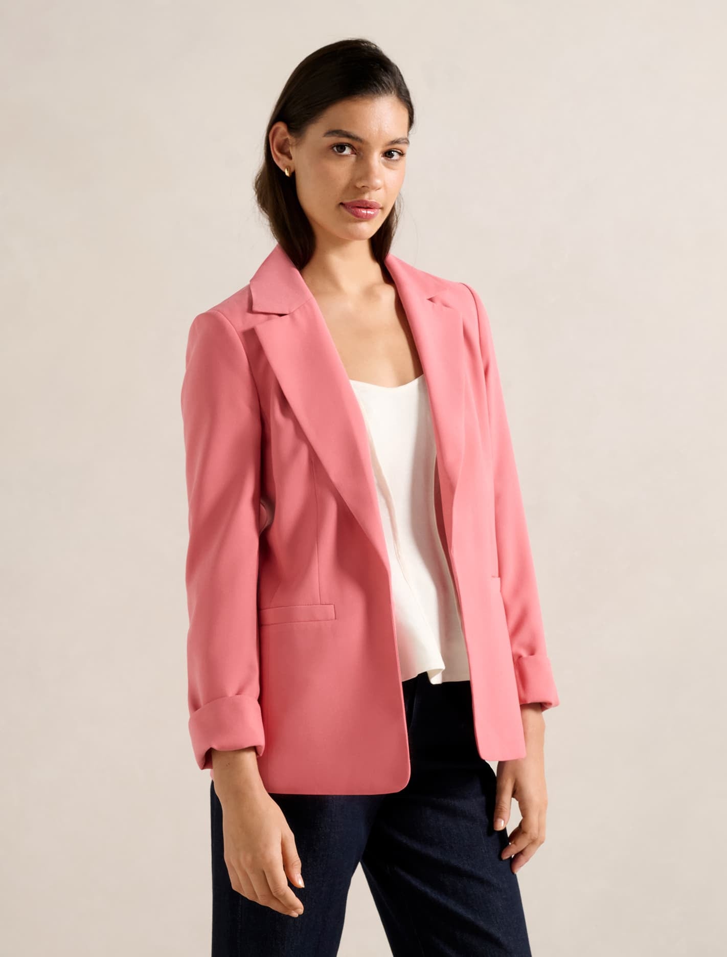 Dylan Boyfriend Blazer Pink Rose