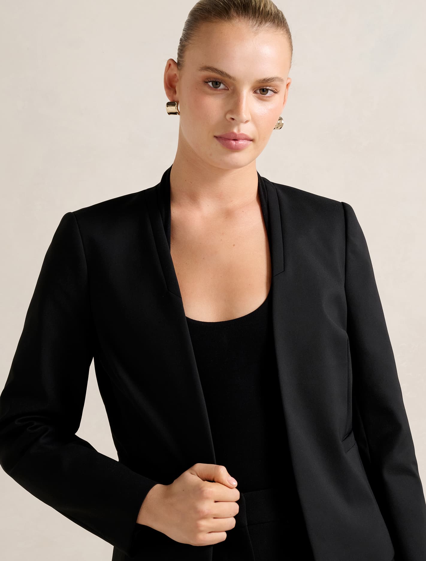 Farrah Fitted Blazer Black