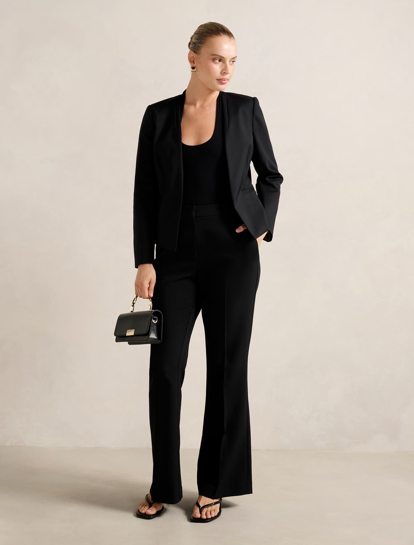 Farrah Fitted Blazer Black