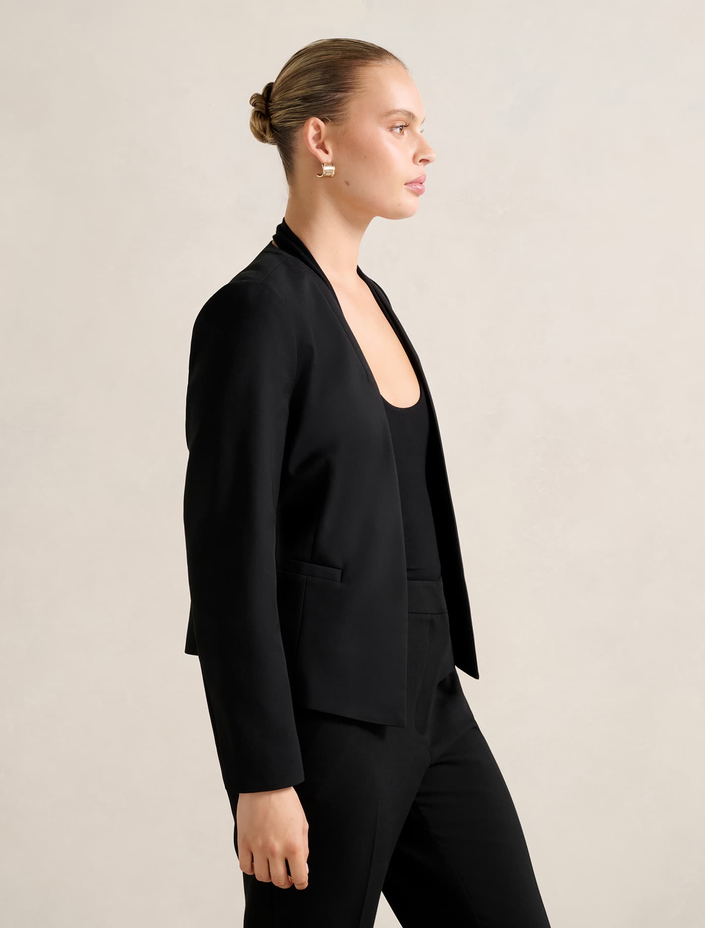 Farrah Fitted Blazer Black