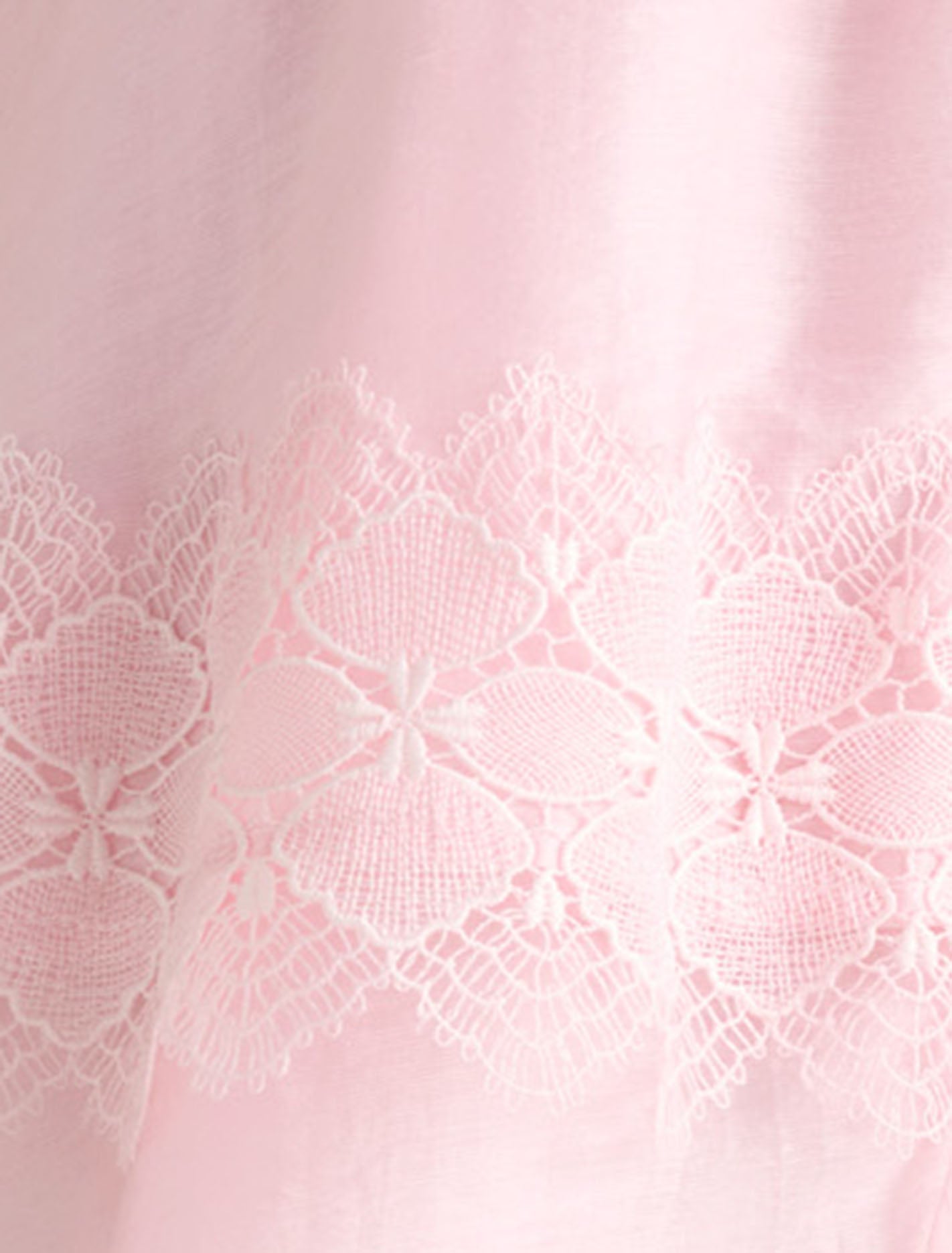 Emmy Lace Trim Mini Dress Soft Pink