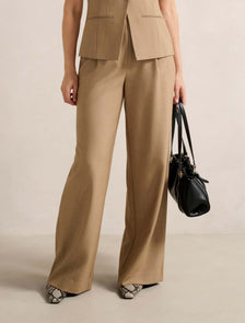Orion Wide-Leg Pants Camel Suit