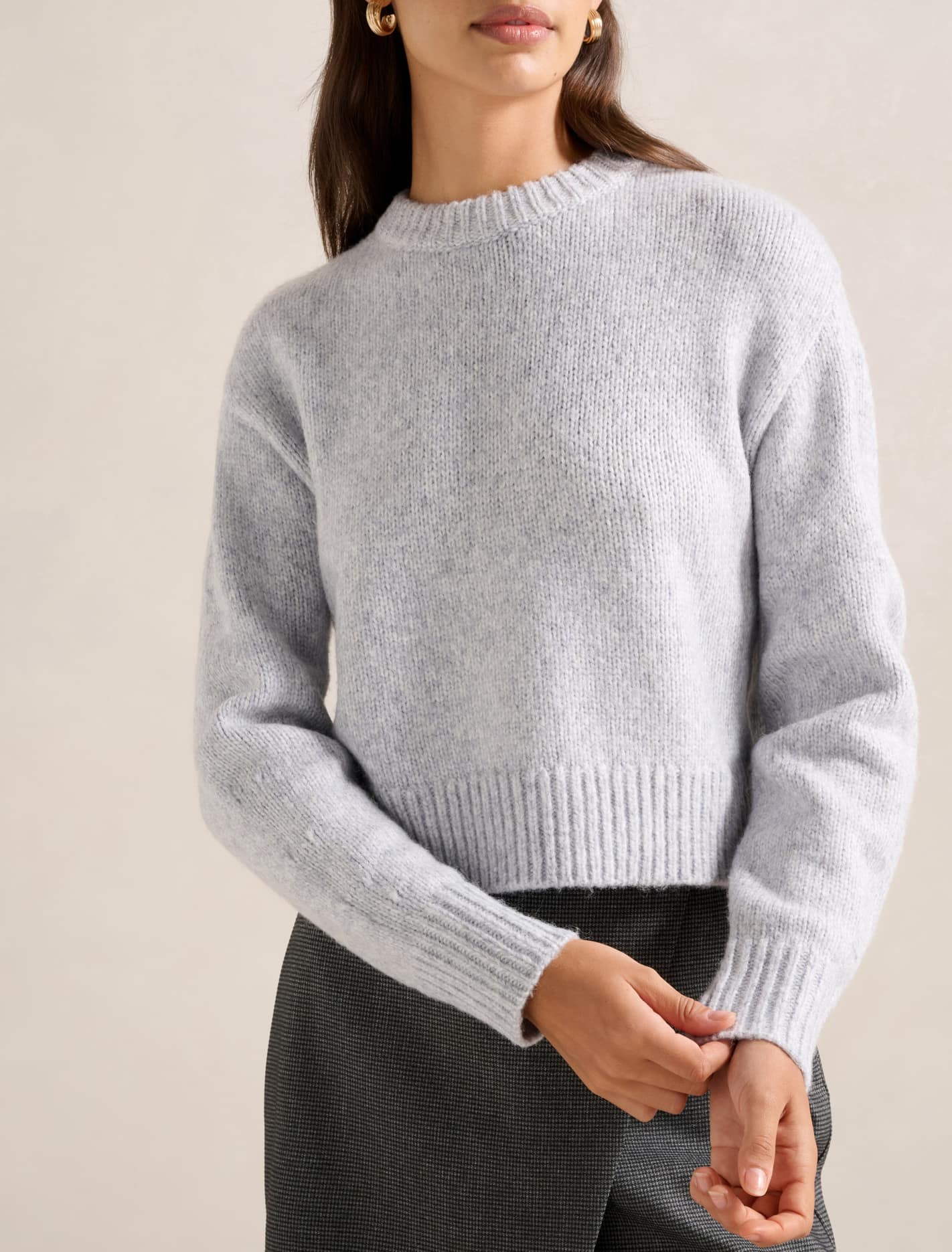 Kiera Crew Neck Sweater Blue