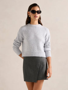 Kiera Crew Neck Sweater Blue