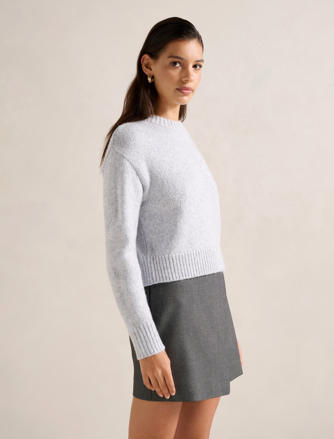 Kiera Crew Neck Sweater Blue