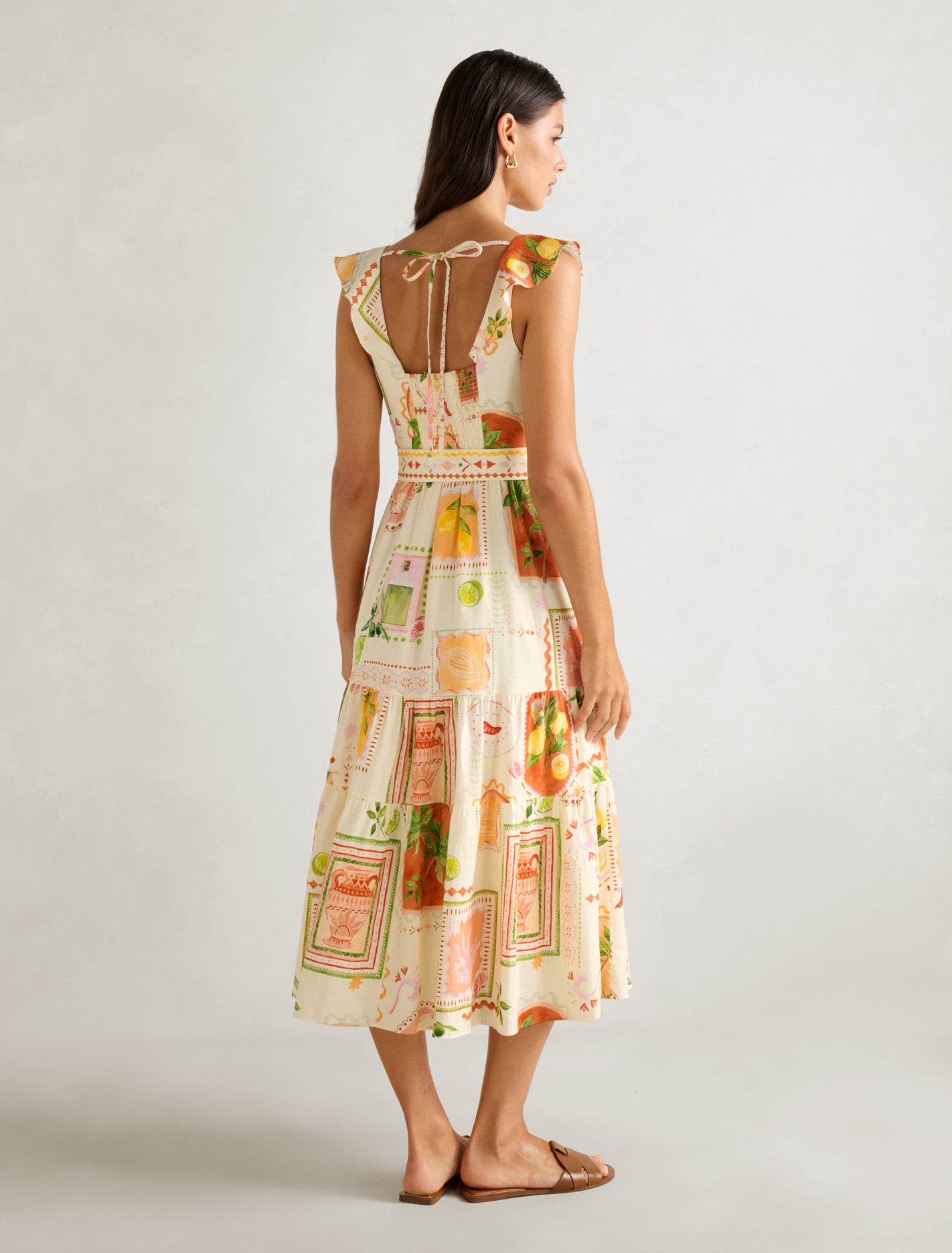 Layne Printed Midi Dress Almada Holiday