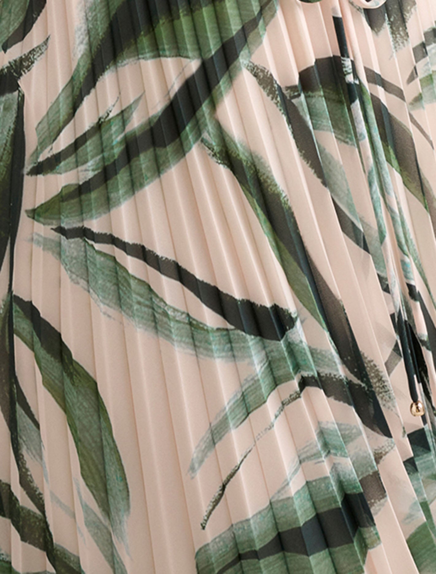 Annabel Curve Button Through Midi Dress Ionia Abstract