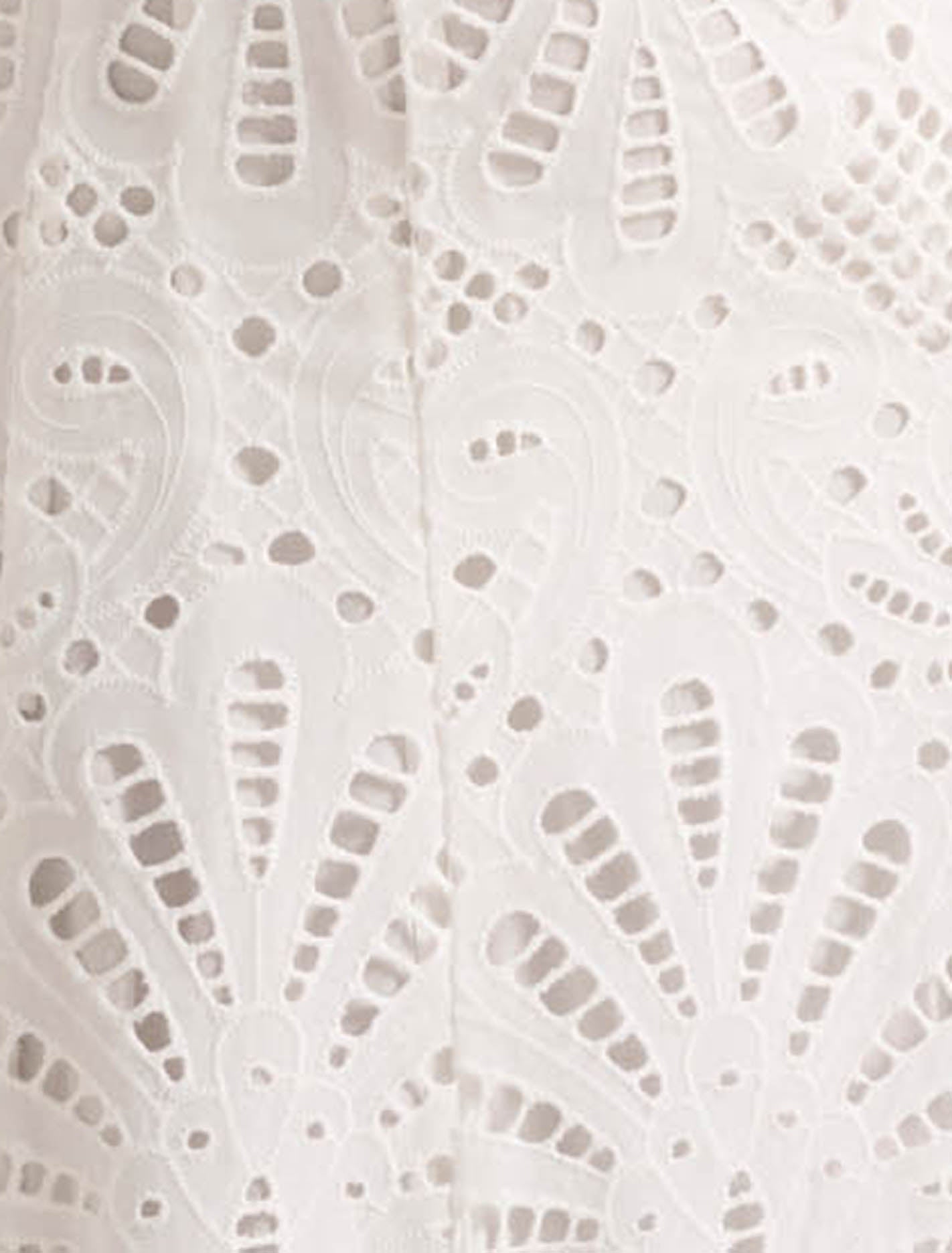 Molly Petite Embroidered Dress Porcelain