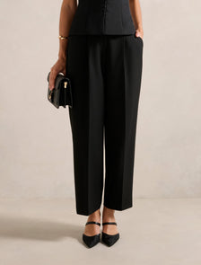 Felicity Barrel Leg Trousers Black