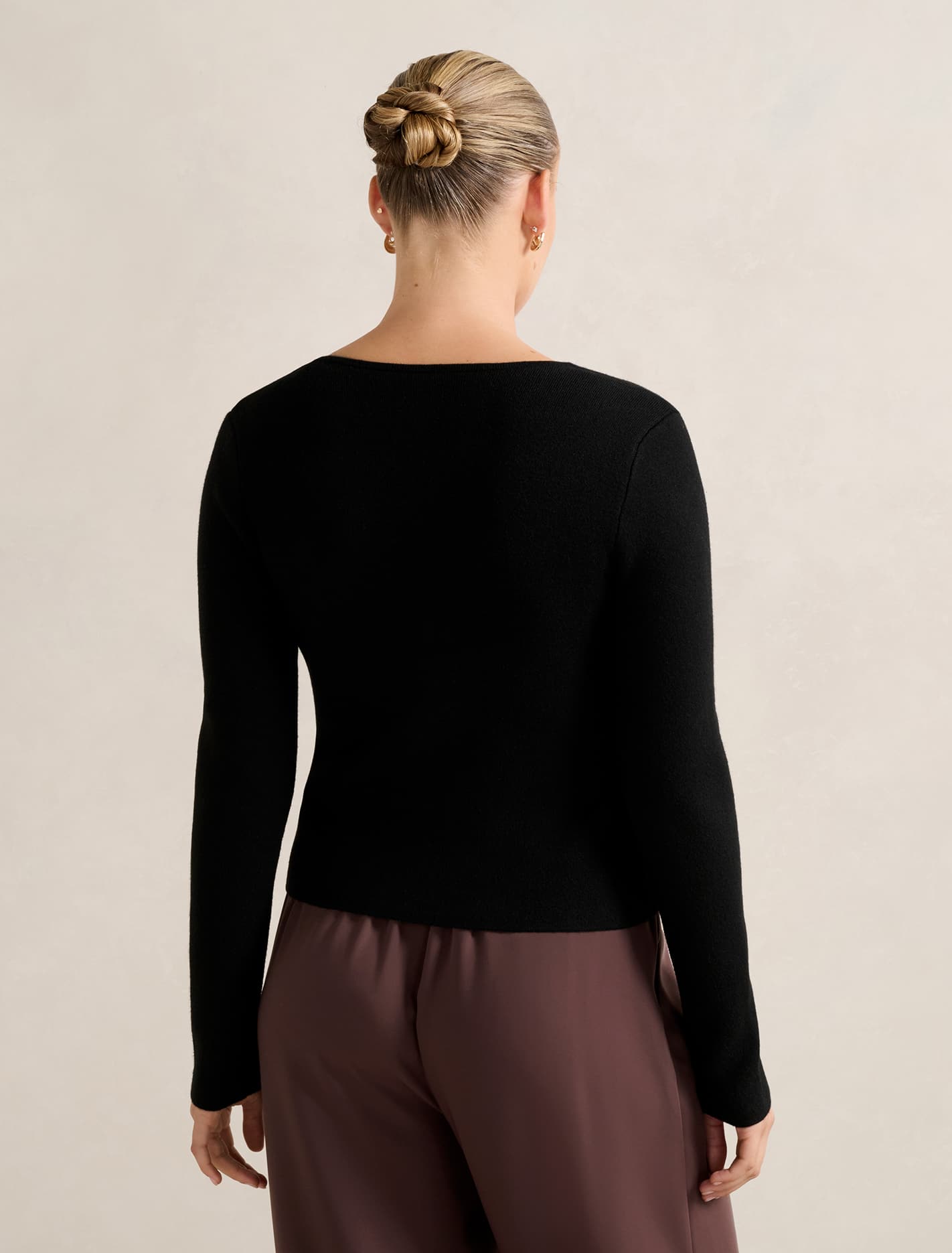 Eryn Knitted Cardigan Black