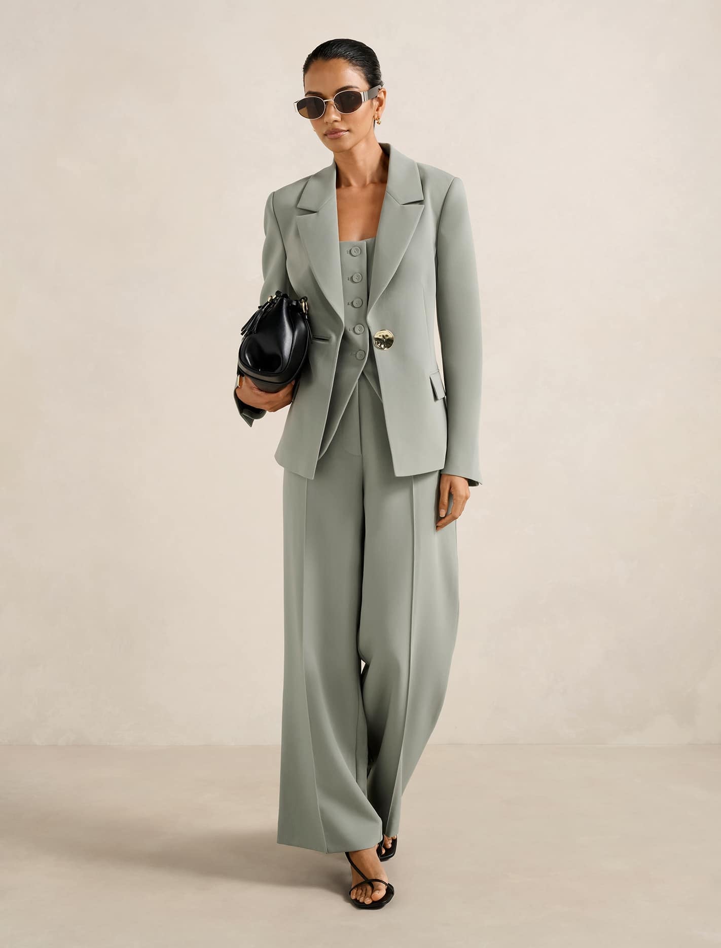 Posey Petite Blazer Shadow Suit