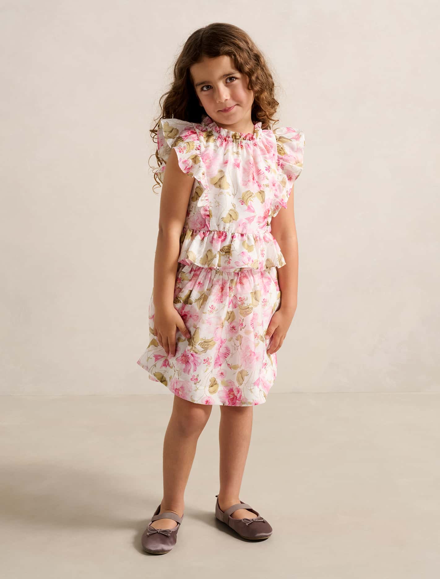 Violetta Girls Peplum Top Layla Botanical