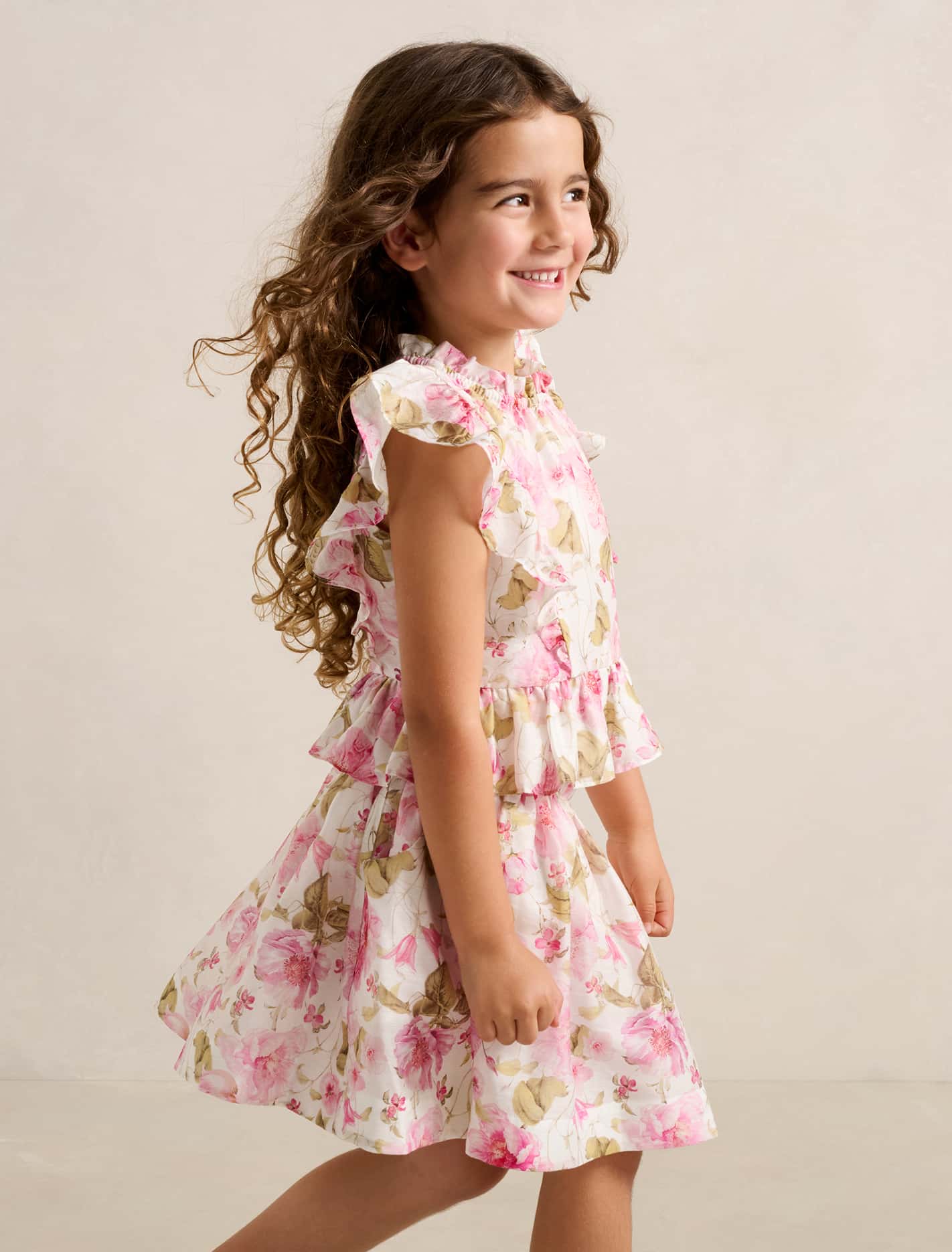 Violetta Girls Peplum Top Layla Botanical