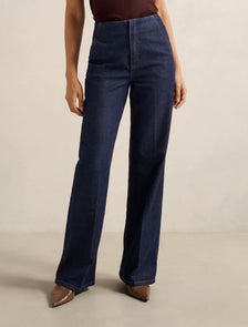 Beth Wide Leg Jeans Dark Wash
