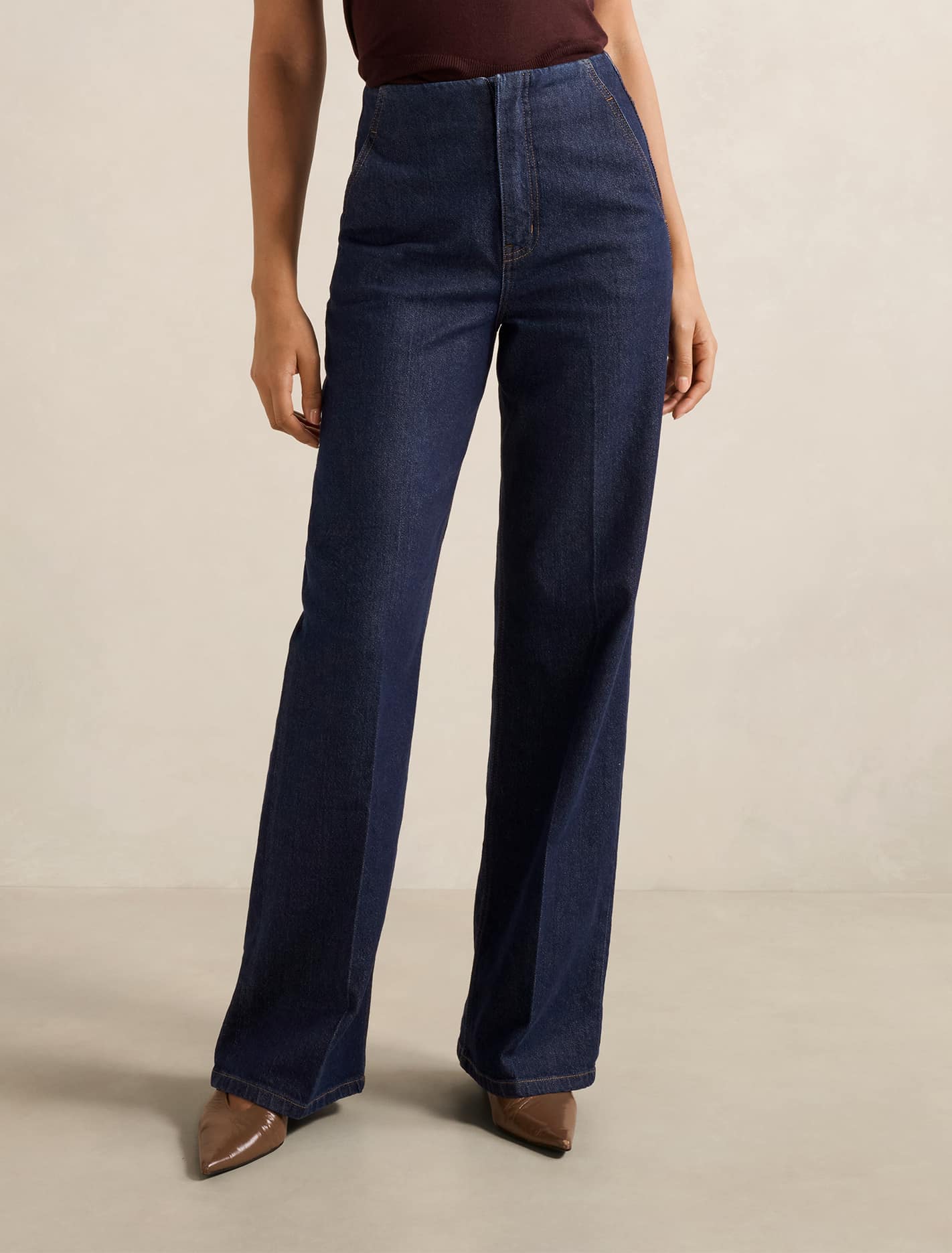 Beth Wide Leg Jeans Dark Wash