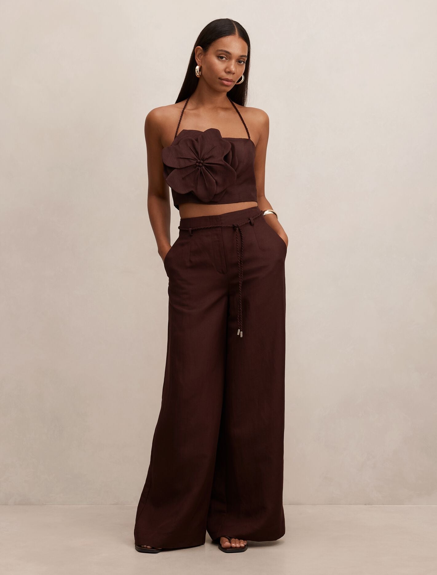 Myla Flower Detail Top Chocolate Set