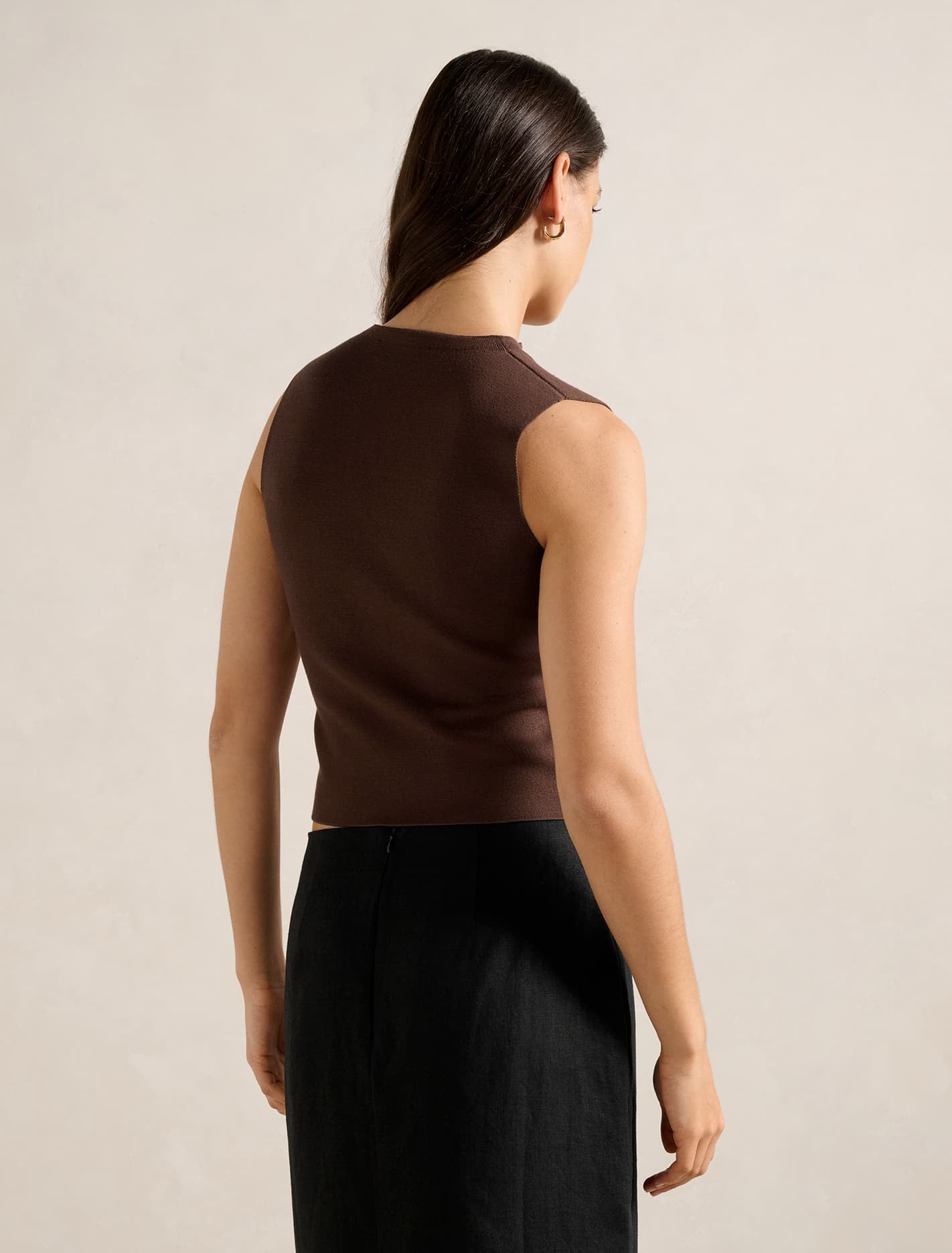 Catalina Structured Top Chocolate