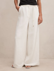 Myla Wide Leg Pants Porcelain