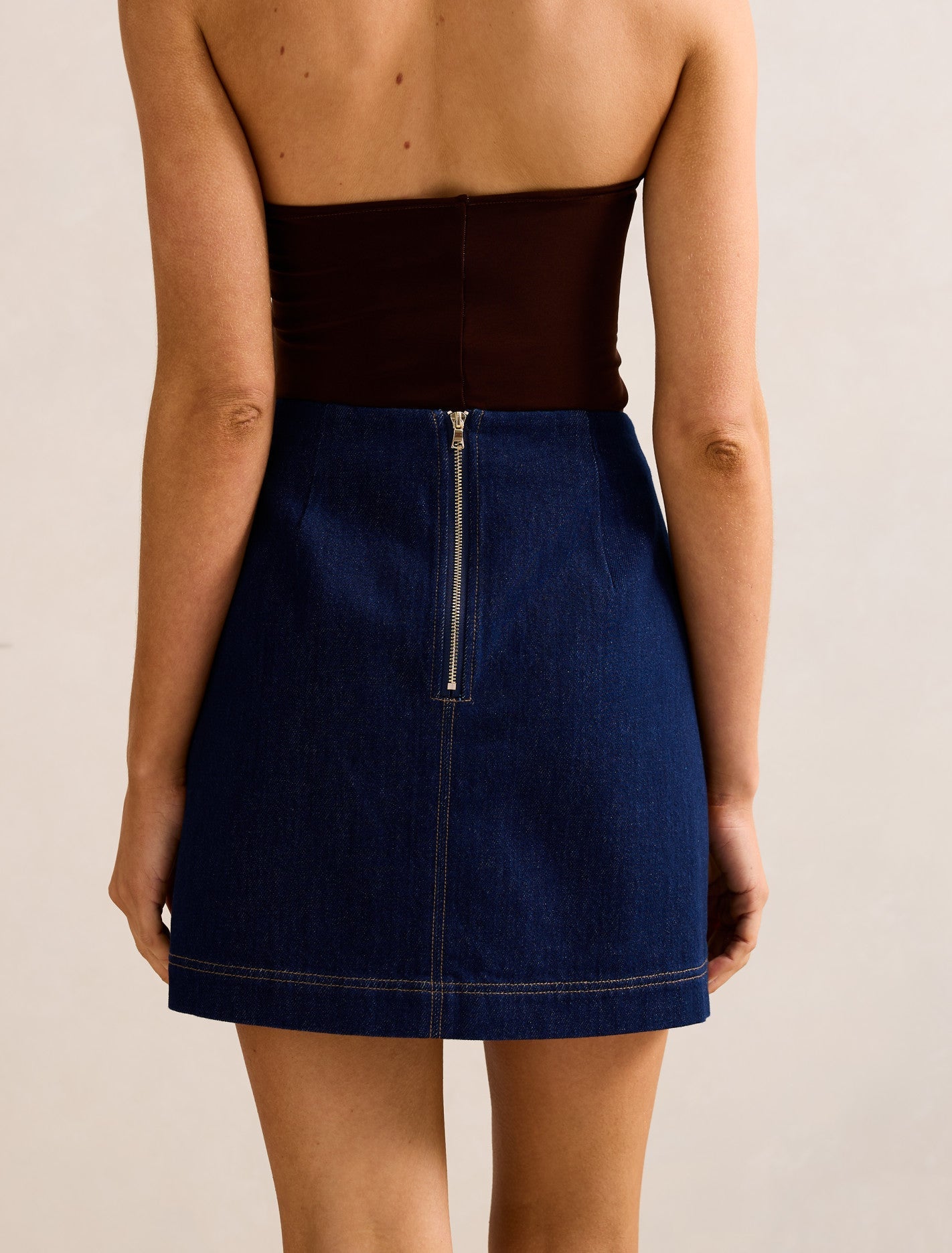 Cassie Denim Skirt Dark Wash Co-ord