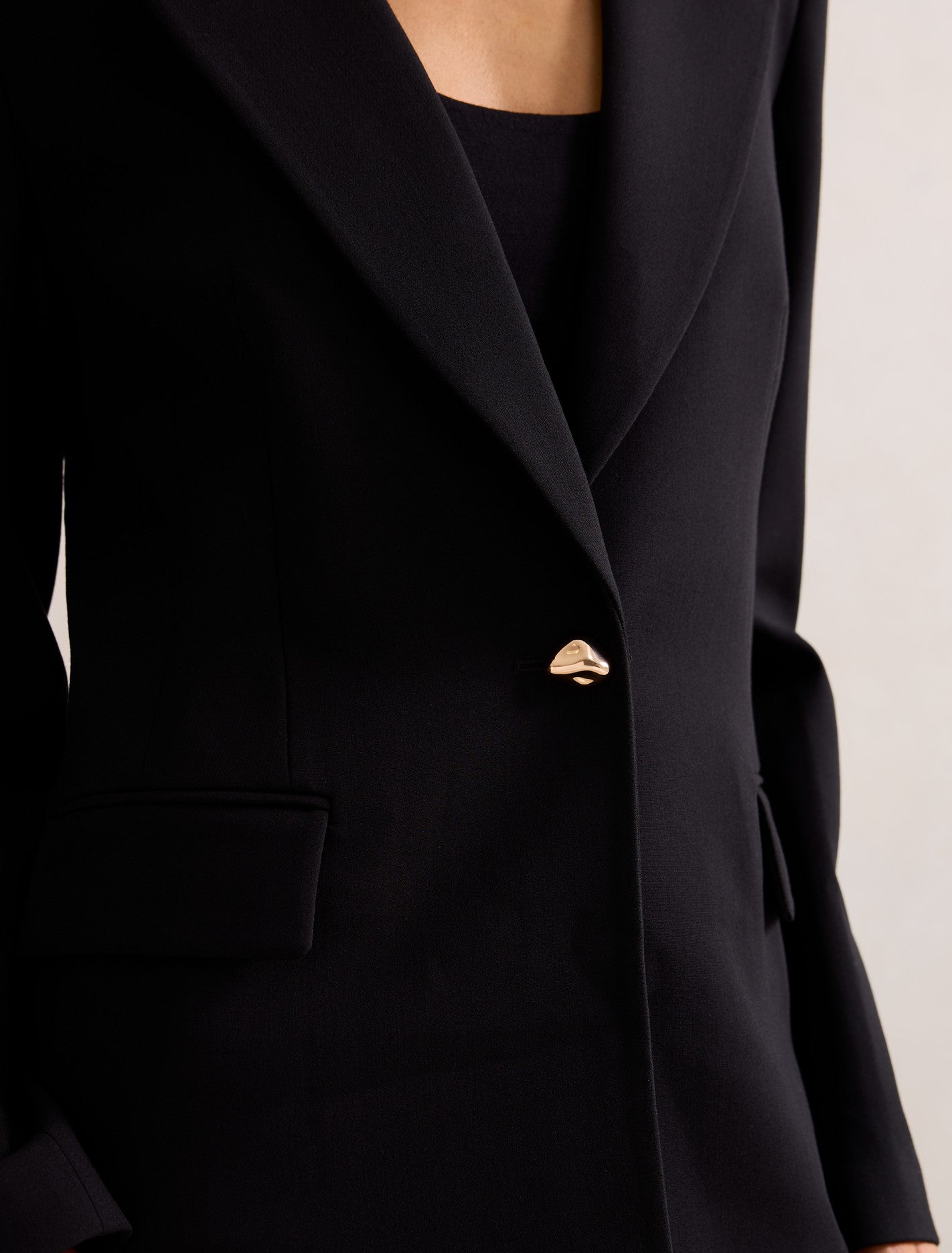 Victoria Single Breasted Blazer Black