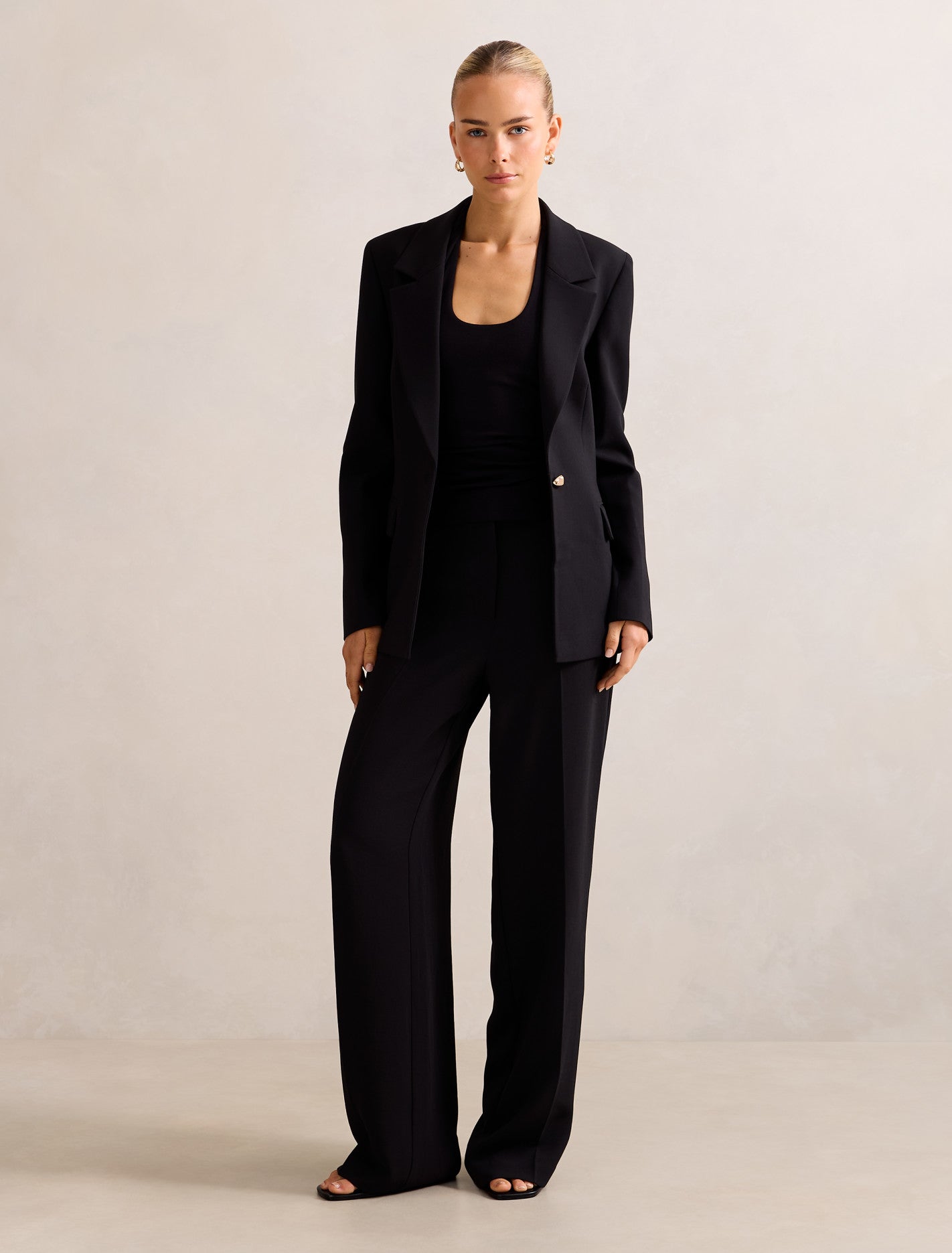 Victoria Single Breasted Blazer Black
