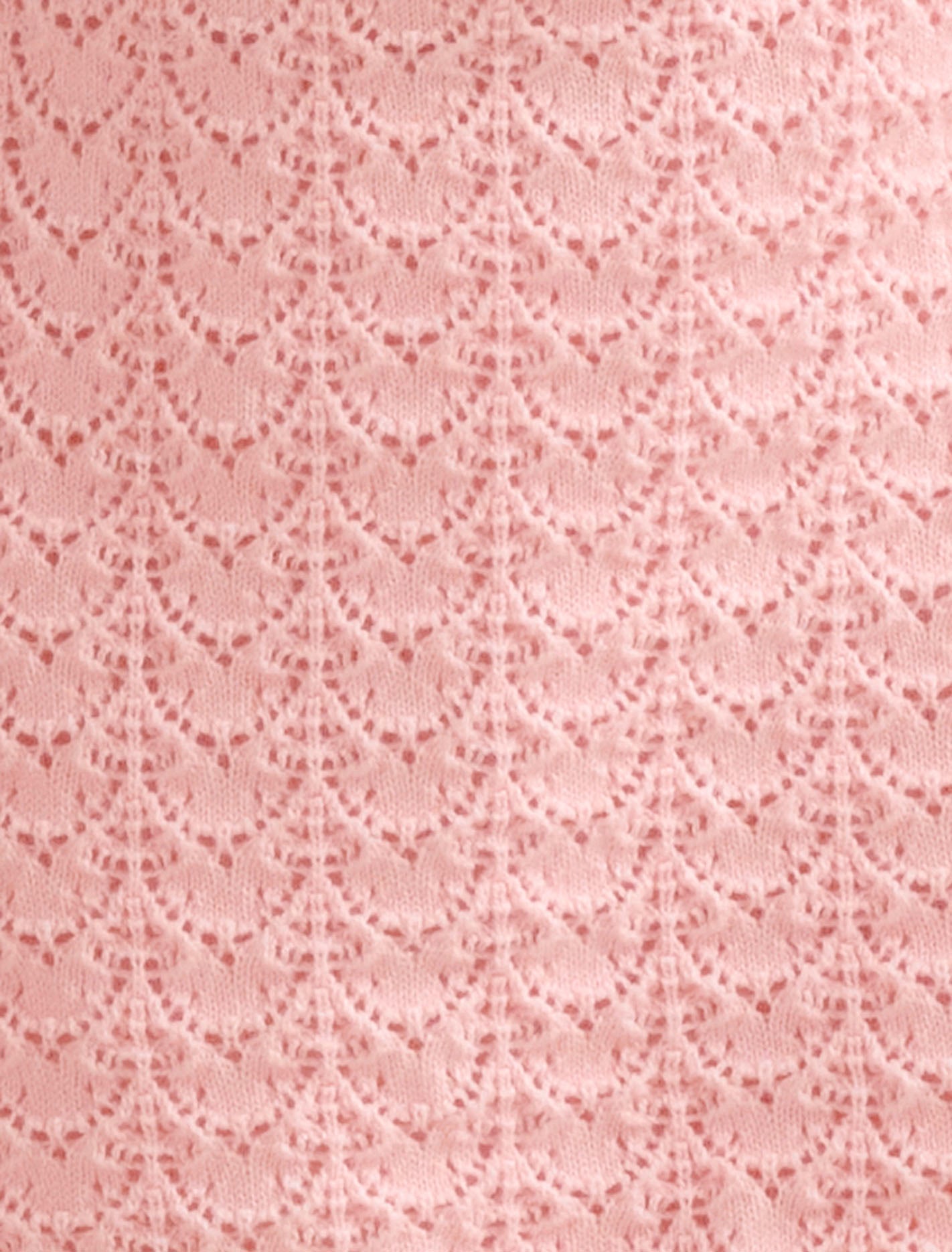 Connie Girls Scallop Knit Skirt Pink