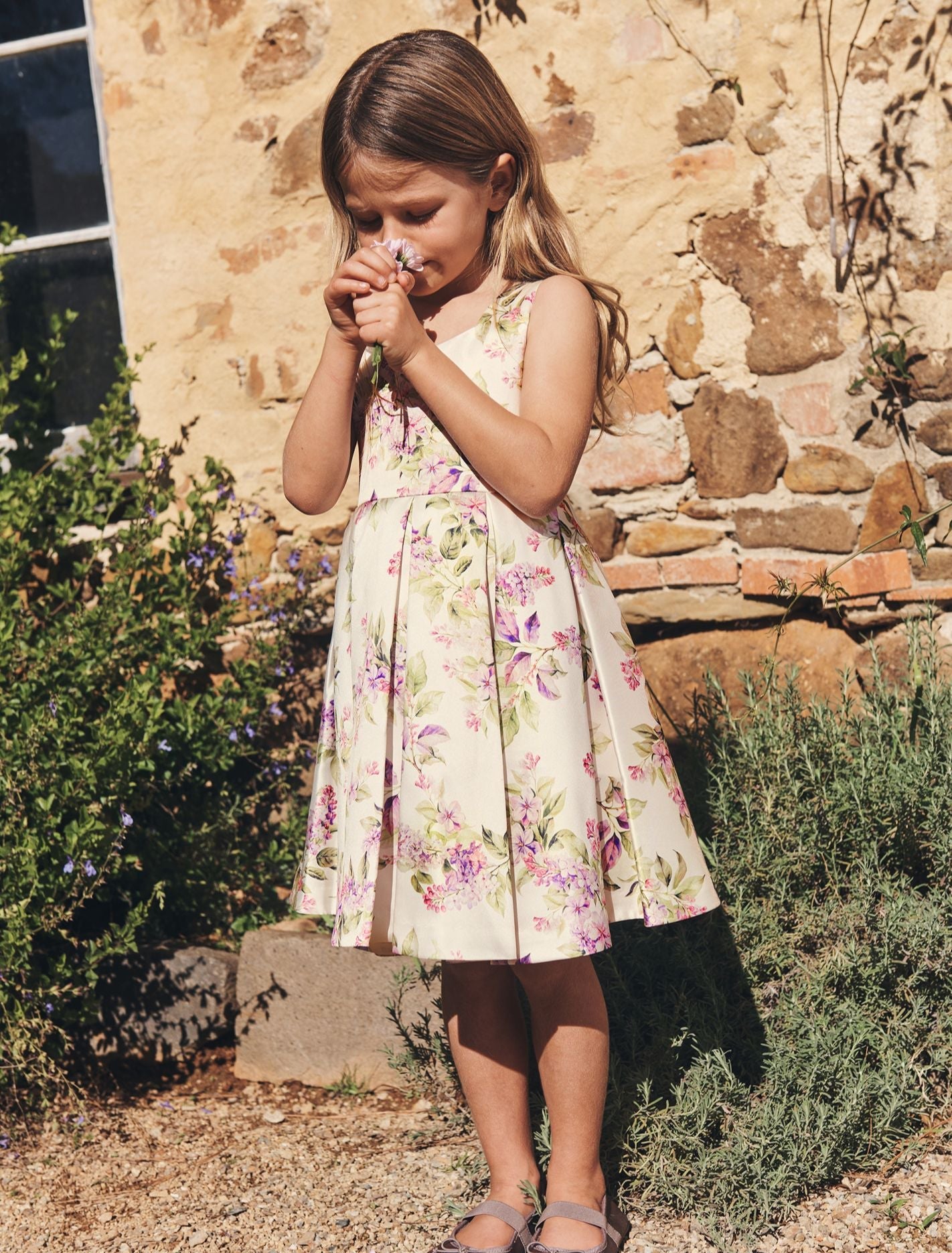 Isabel Girls Mini Print Dress Hillcroft Floral