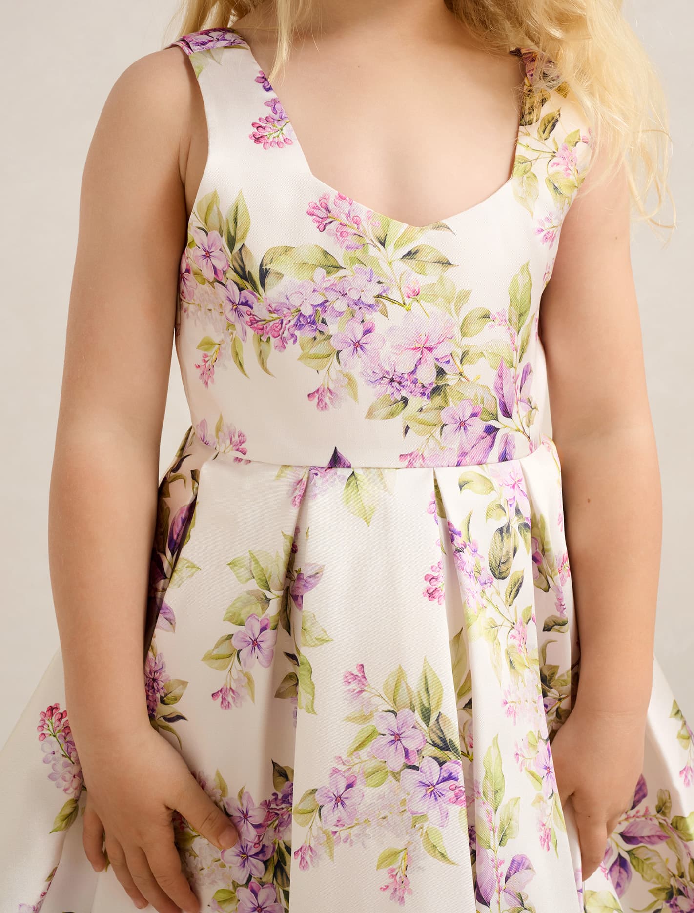 Isabel Girls Mini Print Dress Hillcroft Floral