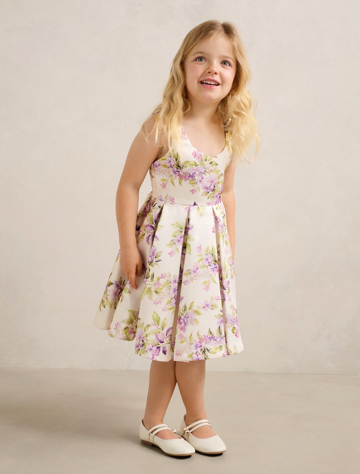 Isabel Girls Mini Print Dress Hillcroft Floral