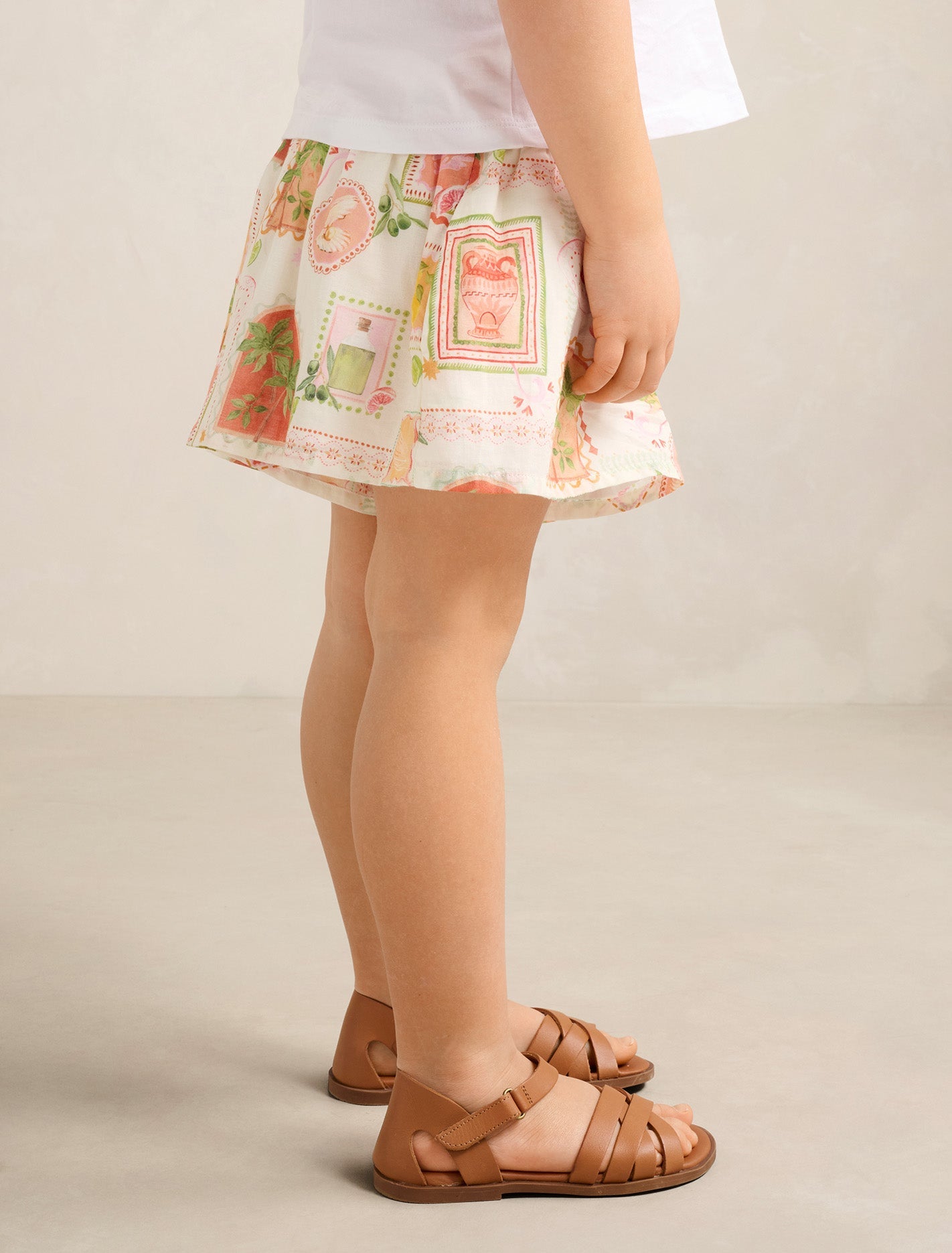 Flora Girls Swing Print Short Almada Holiday